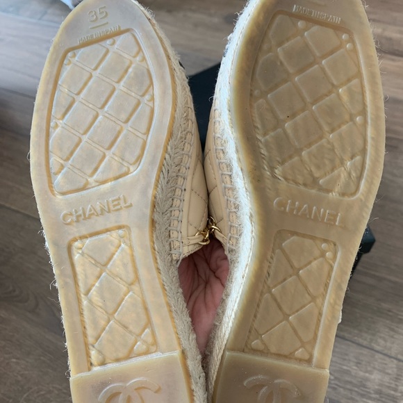 Chanel Quilted CC Espadrilles Mules - Picture 6 of 14